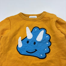 Load image into Gallery viewer, Boys Sprout, fleece lined sweater / jumper, dinosaur, GUC, size 0,  