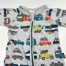 Load image into Gallery viewer, Boys Bonds, zip wondersuit / zippy / romper, wash fade &amp; pilling, FUC, size 00,  
