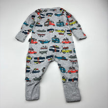 Load image into Gallery viewer, Boys Bonds, zip wondersuit / zippy / romper, wash fade &amp; pilling, FUC, size 00,  
