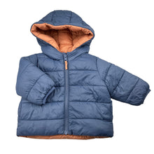 Load image into Gallery viewer, Boys Target, reversible hooded puffer jacket / coat, GUC, size 00,  