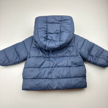 Load image into Gallery viewer, Boys Target, reversible hooded puffer jacket / coat, GUC, size 00,  