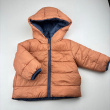 Load image into Gallery viewer, Boys Target, reversible hooded puffer jacket / coat, GUC, size 00,  
