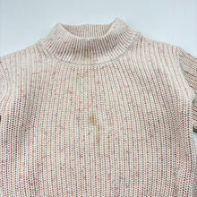 Load image into Gallery viewer, Girls JAMIE KAY, knitted cotton sweater / jumper, marks on front, FUC, size 1,  