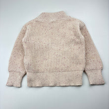Load image into Gallery viewer, Girls JAMIE KAY, knitted cotton sweater / jumper, marks on front, FUC, size 1,  