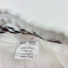 Load image into Gallery viewer, Boys Ollie's Place, white cotton long sleeve shirt, marks back left cuff, FUC, size 00,  