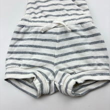 Load image into Gallery viewer, Unisex Seed, striped cotton shortalls / romper, FUC, size 000,  