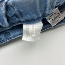 Load image into Gallery viewer, Unisex H&amp;M, Disney Mickey Mouse stretch denim shorts, adjustable, FUC, size 2,  
