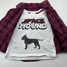 Load image into Gallery viewer, Boys Pumpkin Patch, all-in-one shirt / t-shirt, dog, FUC, size 2,  