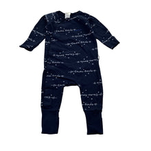 Load image into Gallery viewer, Unisex Bonds, navy COZYSUIT coverall / romper, GUC, size 00,  