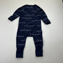 Load image into Gallery viewer, Unisex Bonds, navy COZYSUIT coverall / romper, GUC, size 00,  