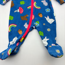 Load image into Gallery viewer, Unisex Peter Alexander, cotton zip coverall / romper, wash fade &amp; pilling, FUC, size 000,  
