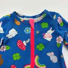 Load image into Gallery viewer, Unisex Peter Alexander, cotton zip coverall / romper, wash fade &amp; pilling, FUC, size 000,  