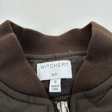 Load image into Gallery viewer, Boys Witchery, cotton lined quilted jacket / coat, GUC, size 6,  