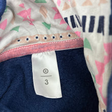 Load image into Gallery viewer, Girls Target, navy fleece lined hoodie sweater, GUC, size 3,  