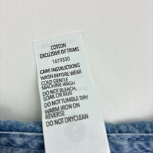 Load image into Gallery viewer, Girls Dymples, floral chambray cotton dress, GUC, size 0, L: 39cm