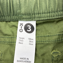 Load image into Gallery viewer, Boys KID, stretch cotton casual pants, elasticated, Inside leg: 43cm, EUC, size 3,  