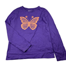 Load image into Gallery viewer, Girls Anko, purple cotton long sleeve tee / top, FUC, size 8,  