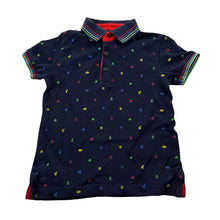 Load image into Gallery viewer, Boys Mayoral, navy cotton polo shirt top, wash fade, FUC, size 1-2,  