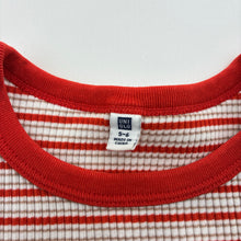 Load image into Gallery viewer, Girls Uniqlo, striped ribbed tee / top, FUC, size 5-6,  