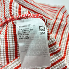 Load image into Gallery viewer, Girls Uniqlo, striped ribbed tee / top, FUC, size 5-6,  