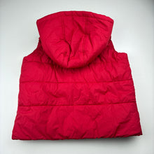 Load image into Gallery viewer, Unisex Fox &amp; Finch, red hooded puffer vest / jacket, GUC, size 7,  