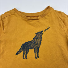 Load image into Gallery viewer, Boys Anko, cotton long sleeve top, wolf, FUC, size 1,  
