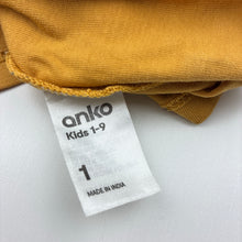 Load image into Gallery viewer, Boys Anko, cotton long sleeve top, wolf, FUC, size 1,  
