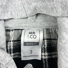 Load image into Gallery viewer, Boys Kids &amp; Co, long sleeve hooded shirt, EUC, size 3,  