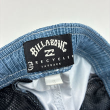 Load image into Gallery viewer, Boys BILLABONG, RECYCLER LAYBACK board shorts, elasticated, mark on back, FUC, size 8,  