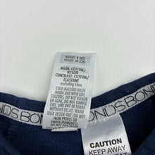 Load image into Gallery viewer, Unisex Bonds, navy terry zip wondersuit / zippy / romper, wash fade, FUC, size 00,  