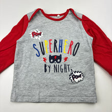 Load image into Gallery viewer, Boys Tu, cotton long sleeve pyjama top, superhero, FUC, size 0,  