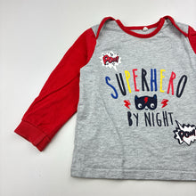 Load image into Gallery viewer, Boys Tu, cotton long sleeve pyjama top, superhero, FUC, size 0,  