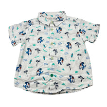 Load image into Gallery viewer, Boys BeeBay, lightweight cotton short sleeve shirt, dinosaur, EUC, size 0,  