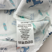 Load image into Gallery viewer, Boys BeeBay, lightweight cotton short sleeve shirt, dinosaur, EUC, size 0,  