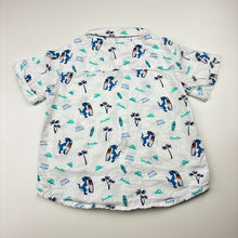 Load image into Gallery viewer, Boys BeeBay, lightweight cotton short sleeve shirt, dinosaur, EUC, size 0,  