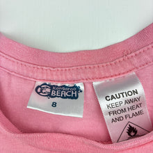 Load image into Gallery viewer, Girls Kangaroo Beach, cotton pyjama tee / top, FUC, size 8,  