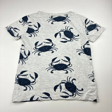 Load image into Gallery viewer, Boys Anko, grey marle tee / top, crabs, FUC, size 6,  