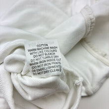 Load image into Gallery viewer, Girls Marquise, white cotton bodysuit / romper, GUC, size 000,  