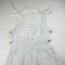 Load image into Gallery viewer, Girls Mooloola, white cotton summer top, L: 62cm, EUC, size 12,  