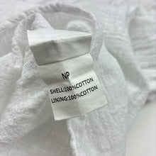 Load image into Gallery viewer, Girls Mooloola, white cotton summer top, L: 62cm, EUC, size 12,  