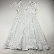Load image into Gallery viewer, Girls Mooloola, white cotton summer top, L: 62cm, EUC, size 12,  