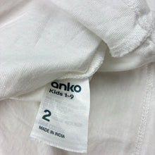 Load image into Gallery viewer, Girls Anko, cotton tee / top, FUC, size 2,  