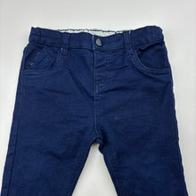 Load image into Gallery viewer, Boys Dymples, dark stretch denim jeans, adjustable, Inside leg: 28.5cm, GUC, size 1,  