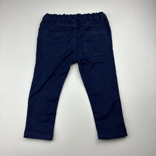 Load image into Gallery viewer, Boys Dymples, dark stretch denim jeans, adjustable, Inside leg: 28.5cm, GUC, size 1,  