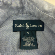 Load image into Gallery viewer, Boys Ralph Lauren, blue cotton long sleeve shirt, pony, EUC, size 5,  