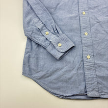 Load image into Gallery viewer, Boys Ralph Lauren, blue cotton long sleeve shirt, pony, EUC, size 5,  