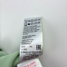 Load image into Gallery viewer, Girls M&amp;S, green cotton romper, FUC, size 00,  