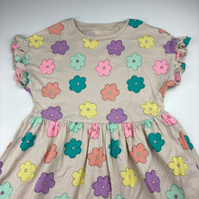 Load image into Gallery viewer, Girls M&amp;S, floral cotton short sleeve dress, EUC, size 7, L: 57cm