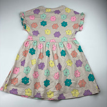 Load image into Gallery viewer, Girls M&amp;S, floral cotton short sleeve dress, EUC, size 7, L: 57cm