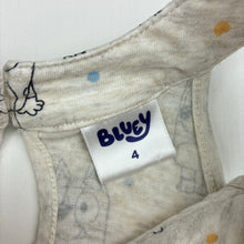 Load image into Gallery viewer, Girls BLUEY, cotton casual dress, GUC, size 4, L: 55cm